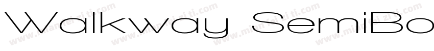 Walkway SemiBold字体转换